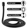 ABTIABGY Shower Hose 79 inches Extra Long Stainless Steel Matte Black Handheld Shower Head Hose with Brass G12 Universal Insert Nut Flexible and Durable Shower Hose Extension Replacement
