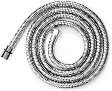 Fat-Cattie Shower Hose Extra Long 118 Inches 304 Stainless Steel Handheld Shower Head Hosetandard G1208 or 20mmConnectorChrome