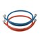 Solimeta 2 Pack 3Layer PVC Coated Stainless Steel Washing Machine Hoses 5 Ft Burst Proof Red and Blue Washer Machine Hot and Cold Water Connection Inlet Supply Lines