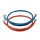 Solimeta 2 Pack 3Layer PVC Coated Stainless Steel Washing Machine Hoses 5 Ft Burst Proof Red and Blue Washer Machine Hot and Cold Water Connection Inlet Supply Lines