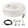 ICOOL 25 Ft Mini Split Line Set 14 12 OD 38 PE Thickened Insulated Coil Copper Pipes for Air Conditioner HVAC Refrigeration and Heating Equipment with Fittings