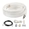 ICOOL 25 Ft Mini Split Line Set 14 12 OD 38 PE Thickened Insulated Coil Copper Pipes for Air Conditioner HVAC Refrigeration and Heating Equipment with Fittings