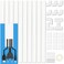 Bestong 157 Paintable Cable Raceway Kit for TV Wall Mount Wire Concealer