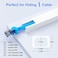 Yecaye 250in Cord Hider OneLine Cable Hider Small Cord Covers for Wires on Wall System Cable Raceway Kit for Max 2 Cords Wire Hiders for Tv on Wall Wire Hider 16XL157in W059in H04in White