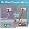 ANNISITE 78 Cord Hider Wall Self Adhesive Silicone Cord Covers for Wires On Wall Cord Hider for Wall Mount TV Flexible Cable Cover Raceway Kit for 1 Wire White 059 W x 039 H