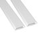 D-Line DLine TV Wall Mount Cord Hider Hide Mounted TV Cables Wire Covers Self Adhesive Cover for Cords Paintable Low Profile Seamless Cable Raceway 2X 236in W x 059in H x 157in L White
