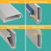 D-Line DLine TV Wall Mount Cord Hider Hide Mounted TV Cables Wire Covers Self Adhesive Cover for Cords Paintable Low Profile Seamless Cable Raceway 2X 236in W x 059in H x 157in L White