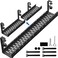 BIWIST No Drilling Extendable Under Desk Cable Management Metal Cable Management Tray Under Desk with Clamp Retractable Power Strip Cord Holder for Wire Management 31Inch 2 Pack Extendable 31
