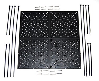 Out Of Universal Adjustable Mounting Bracket Kit with Cable Organizer for Flat Panel TV Under Desk Wire Management Hiding Cords More 4Pack 4 Black