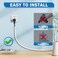 UOMTFAI Wall Cord Hider 196 Inch SelfAdhesive Wire Cover Raceway for Walls Flexible PVC Cable Concealer for Home and Office W059 H039in White