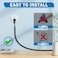 UOMTFAI Wall Cord Hider 78 Inch SelfAdhesive Wire Cover Raceway for Walls Flexible PVC Cable Concealer for Home and Office W059 H039in Black