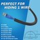 UOMTFAI Wall Cord Hider 78 Inch SelfAdhesive Wire Cover Raceway for Walls Flexible PVC Cable Concealer for Home and Office W059 H039in Black