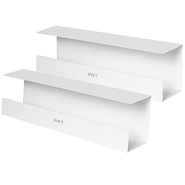 VIVO 2 Pack Under Desk 17 inch Cable Management Tray Cord Organizer Home Office Desk Accessories White DESKAC062CW