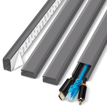 YCLYC Cable Cover 628in Paintable Cord Cover Kit Hide Cords for TV Cord Concealer Cable Channel 4xL157in W098in H05in
