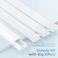 Yecaye 128in Mini Cord Hider for 1 Mini Wire OnWall Cord Cover Channel Tape Wire Concealer Cable Cover Cable Management for Home Office W05in H031in White
