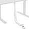 VIVO Under Desk Vertebrae Cable Management Kit Adjustable Quad Entry Flexible Cord Organizer for Home Office White DESKAC01CW