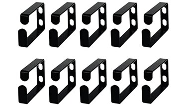 Metal Master 10 Pack Metallic Cable Manager Ring Network Rack Cable Management Ring Cable Management Hook for Network Patch Cables Fiber Optic Power Cords Made in Taiwan
