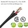 Braided 25ft 1 Inch Cable Management Sleeve ProtectorWire Loom PET Expandable Wire Sleeving for Office TV Computer Home Theater Engine Bay Cord OrganizerProtect Cables from Pet Cat Dog ChewingBlack
