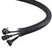 Aibole 25Ft12inch PET Expandable Braided Wire SleevingWire Loom Cable Sleeve for TVComputerHome TheaterAutomotiveHome IndustrialElectrical WiresChemicalProtect Cat from Chewing CordsBlack
