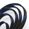 CBAZY 30ft PET Expandable Sleeving Wire Cable Sleeve 12 Steel BlueBlack