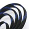 CBAZY 30ft PET Expandable Sleeving Wire Cable Sleeve 23 Steel BlueBlack