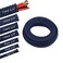 CBAZY 30ft PET Expandable Sleeving Wire Cable Sleeve 35 BlueBlack