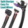 ALLWIN 38 Inch Wire Loom Split Tubing 25 ft Cord Protector Electric Wires Covers Automotive Wire Flexible Conduit