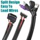 ALLWIN 38 Inch Wire Loom Split Tubing 25 ft Cord Protector Electric Wires Covers Automotive Wire Flexible Conduit