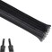 Aibole 25ft14 inch PET Expandable Braided Cable Sleeve Wire Loom Wire Sleeving for Home Device Cable Automotive Wire and Engine BayBlack