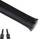 Aibole 25ft14 inch PET Expandable Braided Cable Sleeve Wire Loom Wire Sleeving for Home Device Cable Automotive Wire and Engine BayBlack