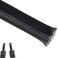 Aibole 25ft14 inch PET Expandable Braided Cable Sleeve Wire Loom Wire Sleeving for Home Device Cable Automotive Wire and Engine BayBlack