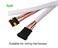 Alex Tech 50ft 12 inch Split Wire Loom Tubing White