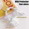 CameCosy Cute Flowers DIY Protectors Cable Protector for iPhone ChargerElegant White Camellia PatternData Cable USB Charger Data Line Earphone Wire Saver for iPhone X 13 12 11 Pro Max