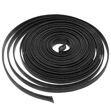 DGZZI Braided Wire Sleeve 164ft 14 Inch FlameRetardant Black Expandable Braided Cable Sleeving for Automotive Wire Audio Video and Other Home Device Cable