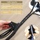 Fanoshon PC Cable Management Sleeve Tube Desk Cord Organizer 2 PCS Black 78 inch 5 ft Cover Wrap Easy to Install Messy Wire Solution for TV Office Computer Pet Chew and Bite Proof Cable Protector
