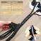 Fanoshon PC Cable Management Sleeve Tube Desk Cord Organizer 2 PCS Black 78 inch 5 ft Cover Wrap Easy to Install Messy Wire Solution for TV Office Computer Pet Chew and Bite Proof Cable Protector