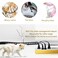 Fanoshon PC Cable Management Sleeve Tube Desk Cord Organizer 2 PCS Black 78 inch 5 ft Cover Wrap Easy to Install Messy Wire Solution for TV Office Computer Pet Chew and Bite Proof Cable Protector