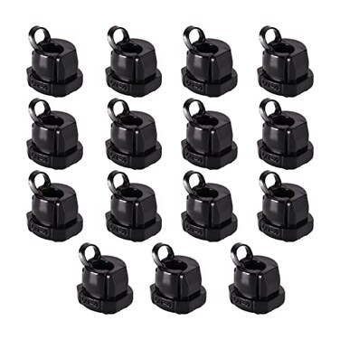 Fielect Round Cable Wire Strain Relief Bush Grommet Round Strain Relief Bushing Electric Cable Protection Cord Buckle 6N4 15 Pcs