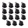 Fielect Round Cable Wire Strain Relief Bush Grommet Round Strain Relief Bushing Electric Cable Protection Cord Buckle 6N4 15 Pcs