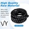 Flutesan Dog and Cat Cord Protector 246 ft 10 mm Spiral Cable Wire Wrap from Pets No Chew Cat Proofing Cords 5 PcsPack for TV Computer Ebike Electrical WireBlack