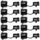 HJ Garden 10pcs Wire Cover Round Cable Wire Strain Relief Bush Grommet Round Strain Relief Bushing Electric Cable Protection Cord Buckle Black