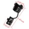 HJ Garden 10pcs Wire Cover Round Cable Wire Strain Relief Bush Grommet Round Strain Relief Bushing Electric Cable Protection Cord Buckle Black