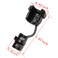 HJ Garden 10pcs Wire Cover Round Cable Wire Strain Relief Bush Grommet Round Strain Relief Bushing Electric Cable Protection Cord Buckle Black
