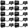 HJ Garden 10pcs Wire Cover Round Cable Wire Strain Relief Bush Grommet Round Strain Relief Bushing Electric Cable Protection Cord Buckle Black