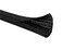 KABLE KONTROL Kable Kontrol 10 Ft 025 Inch Braided Cable Sleeve Self Closing Split Wire Wrap Cord Hider Organizer Wire Loom Tubing Cover for Automotive Industrial Cable Management Black