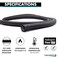 KABLE KONTROL Kable Kontrol 10 Ft 025 Inch Braided Cable Sleeve Self Closing Split Wire Wrap Cord Hider Organizer Wire Loom Tubing Cover for Automotive Industrial Cable Management Black