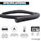 KABLE KONTROL Kable Kontrol 10 Ft 025 Inch Braided Cable Sleeve Self Closing Split Wire Wrap Cord Hider Organizer Wire Loom Tubing Cover for Automotive Industrial Cable Management Black