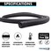 KABLE KONTROL Kable Kontrol 25 Ft 025 Inch Braided Cable Sleeve Self Closing Split Wire Wrap Cord Hider Organizer Wire Loom Tubing Cover for Automotive Industrial Cable Management Black