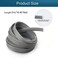 Othmro 164ft Length Expandable PET Flexible Braided Cable Sleeves 062in Width Wire Loom Sleeving and Organizers Flexible Wire Mesh Sleeves for TV Audio PC Computer Cords from Pet Chewing Grey