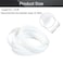 Othmro 164ft Length PET Flexible Expandable Braided Cable Sleeves 062inch Width Wire Loom Sleeving and Organizers Flexible Wire Mesh Sleeves for TV Audio PC Cords from Pets Chewing White